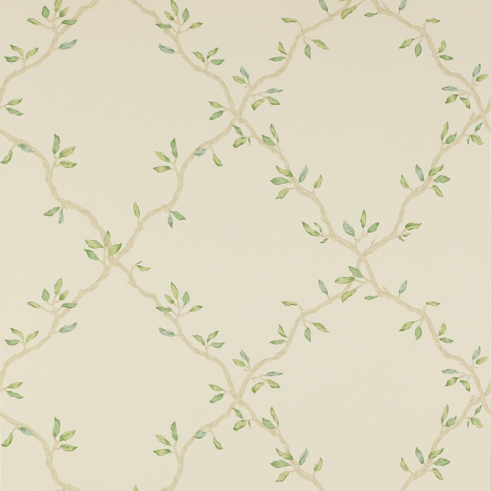 Leaf Trellis Wallpaper - Pale Green - Colefax & Fowler - 07706/02