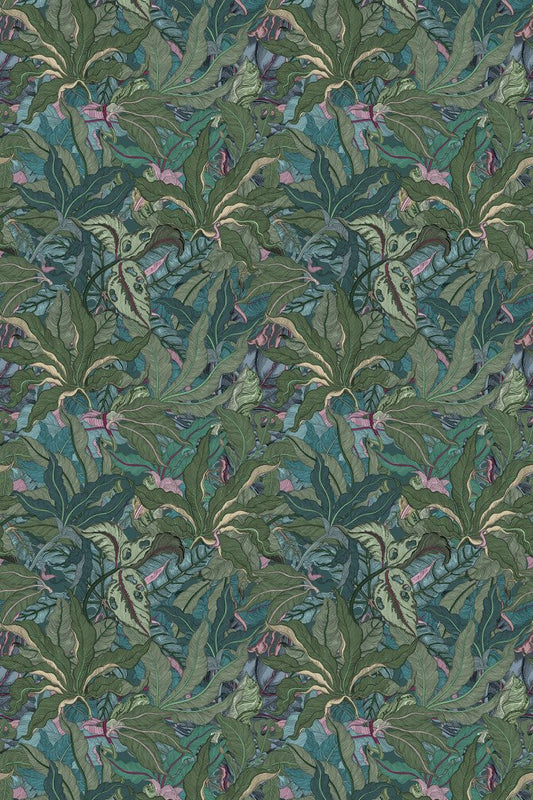 Leaforia Wallpaper - Verde - Timorous Beasties - JNGL/LFRA/SMM/01 - Premier Wallcovering