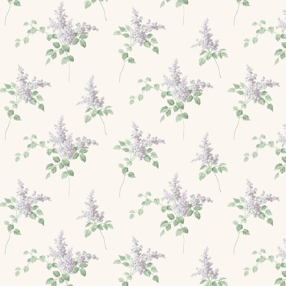 Lilacs Wallpaper - Ivory - Boråstapeter - 7668 - Premier Wallcovering