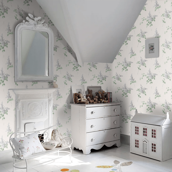 Lilacs Wallpaper - Ivory - Boråstapeter - 7668 - Premier Wallcovering