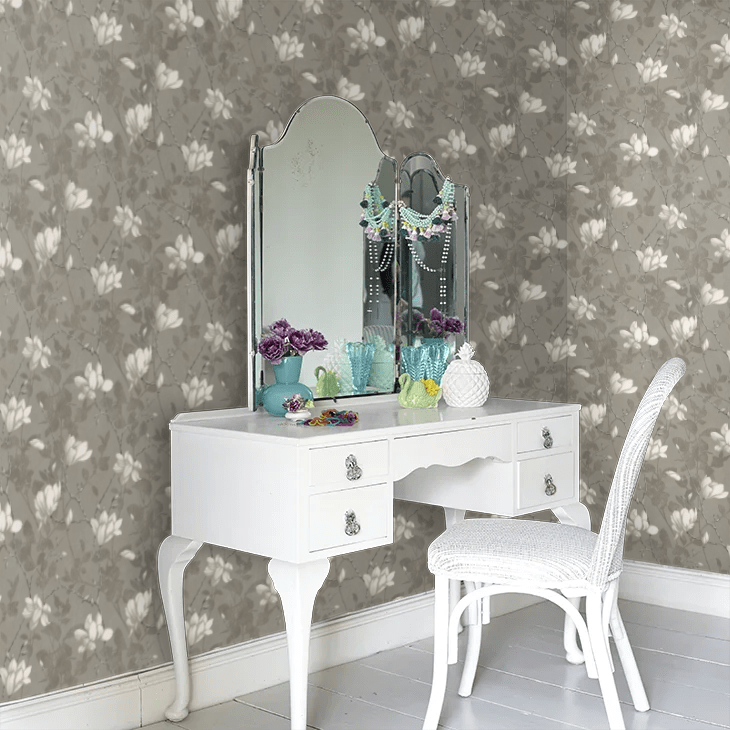 Lilly Tree Wallpaper - Brown - Boråstapeter - 7227 - Premier Wallcovering