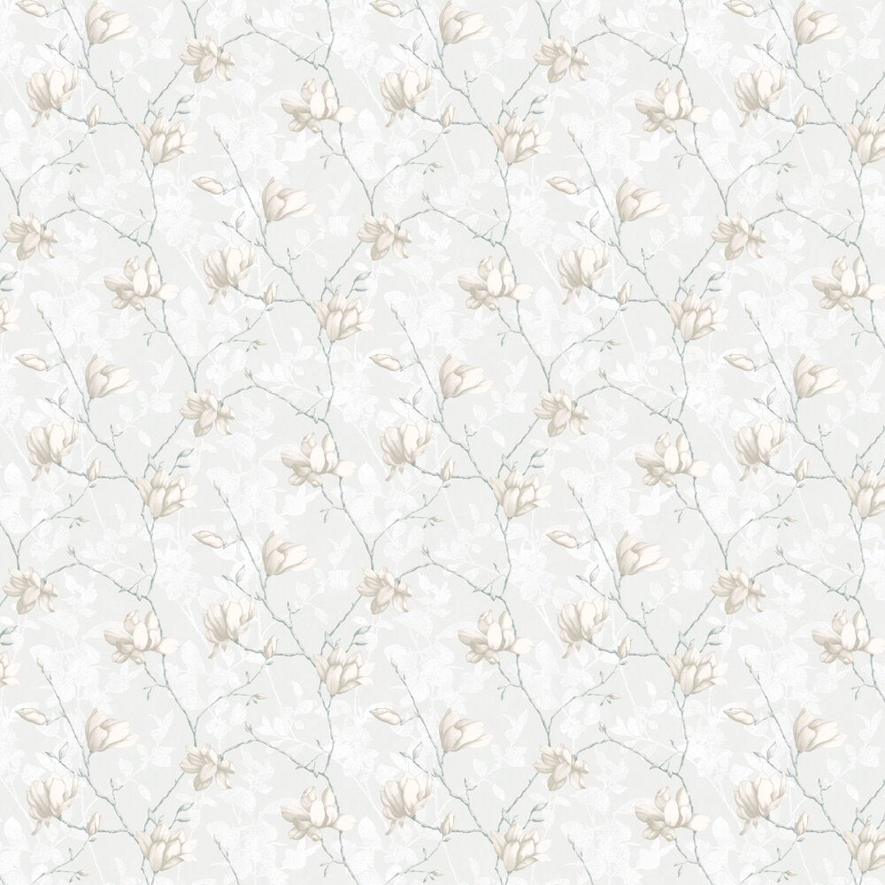 Lilly Tree Wallpaper - White - Boråstapeter - 7229 - Premier Wallcovering