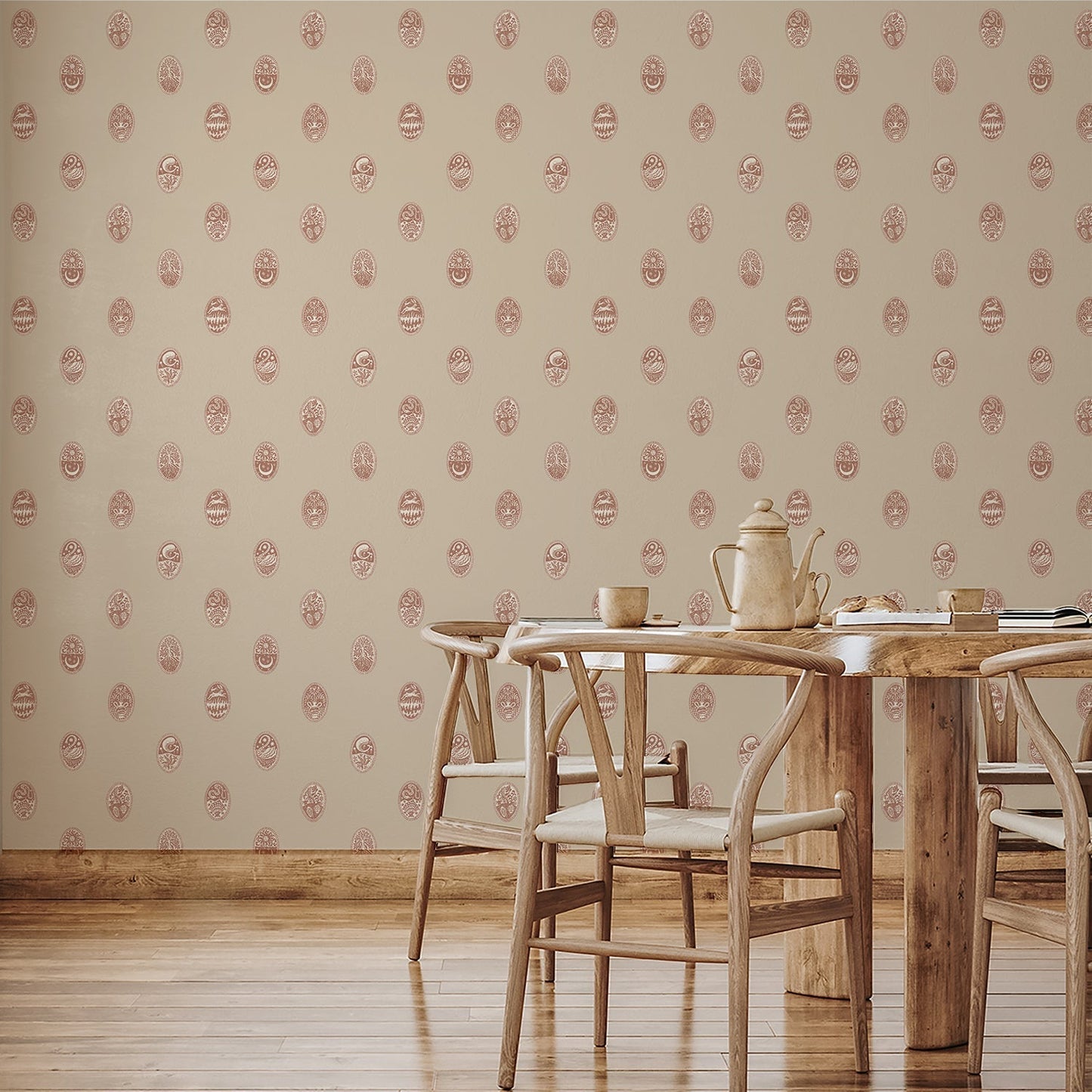 Linear Cameos Wallpaper - Cromwell Stone, Hibernacle and Salt Ridge - Josephine Munsey - LIN-027-060-035 - Premier Wallcovering