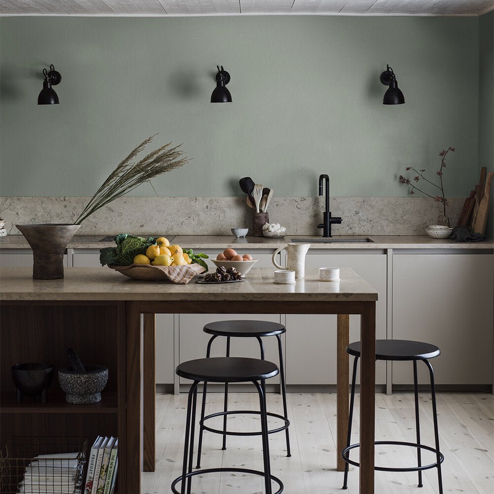 Linen Wallpaper - Minty Green - Boråstapeter - 4332 - Premier Wallcovering