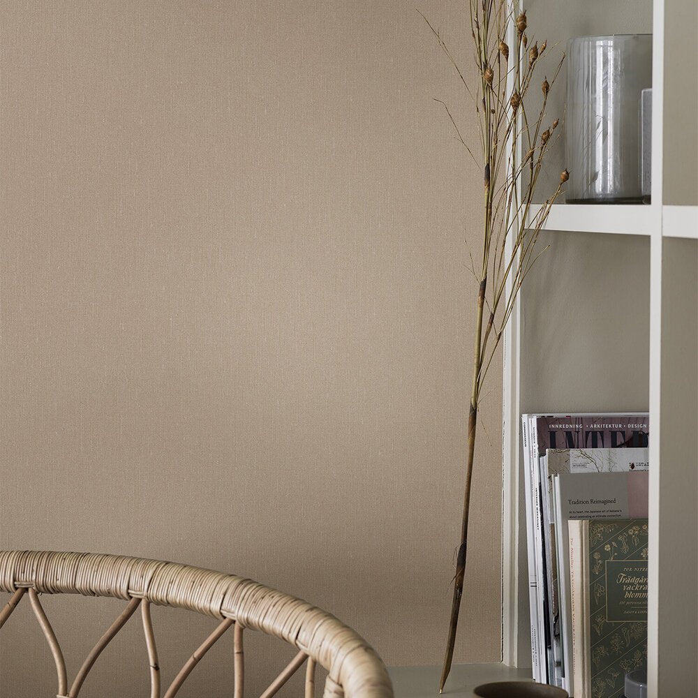 Linen Wallpaper - Rose Clay - Boråstapeter - 4325 - Premier Wallcovering