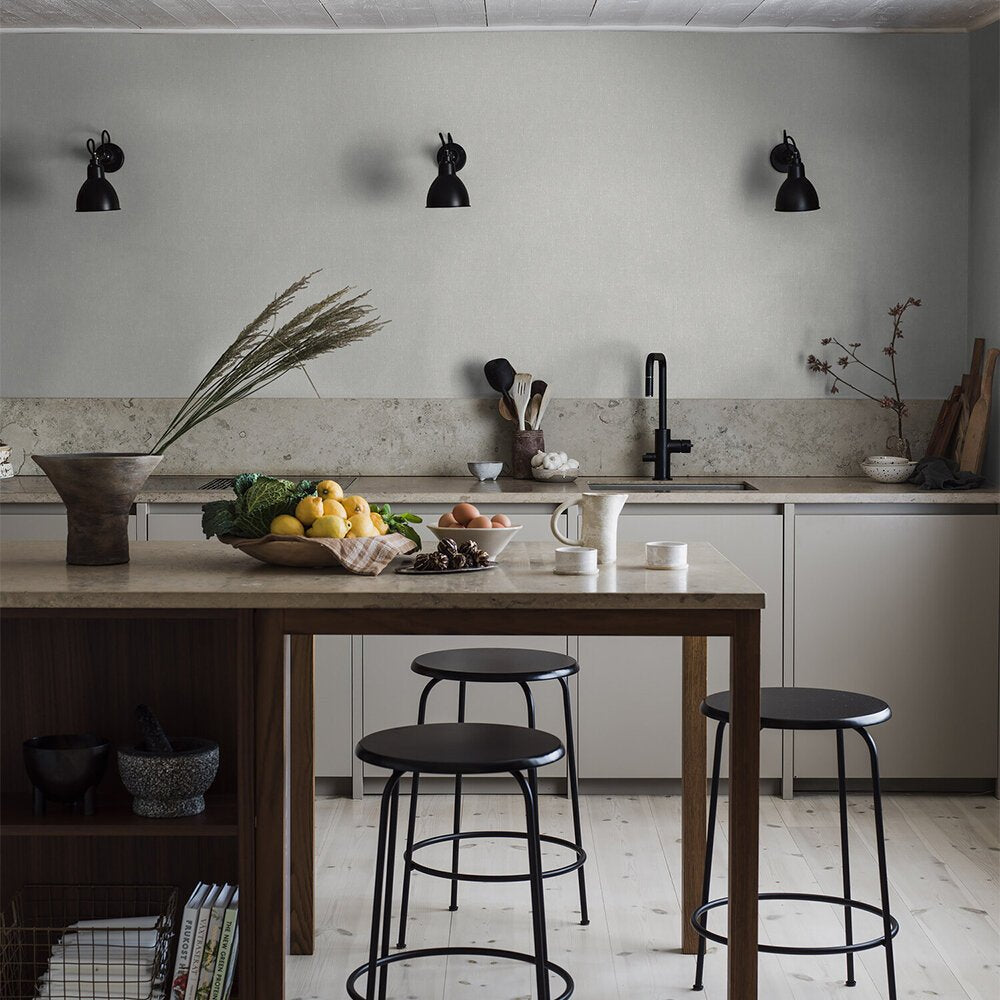 Linen Wallpaper - Dove Grey - Boråstapeter - 4320 - Premier Wallcovering