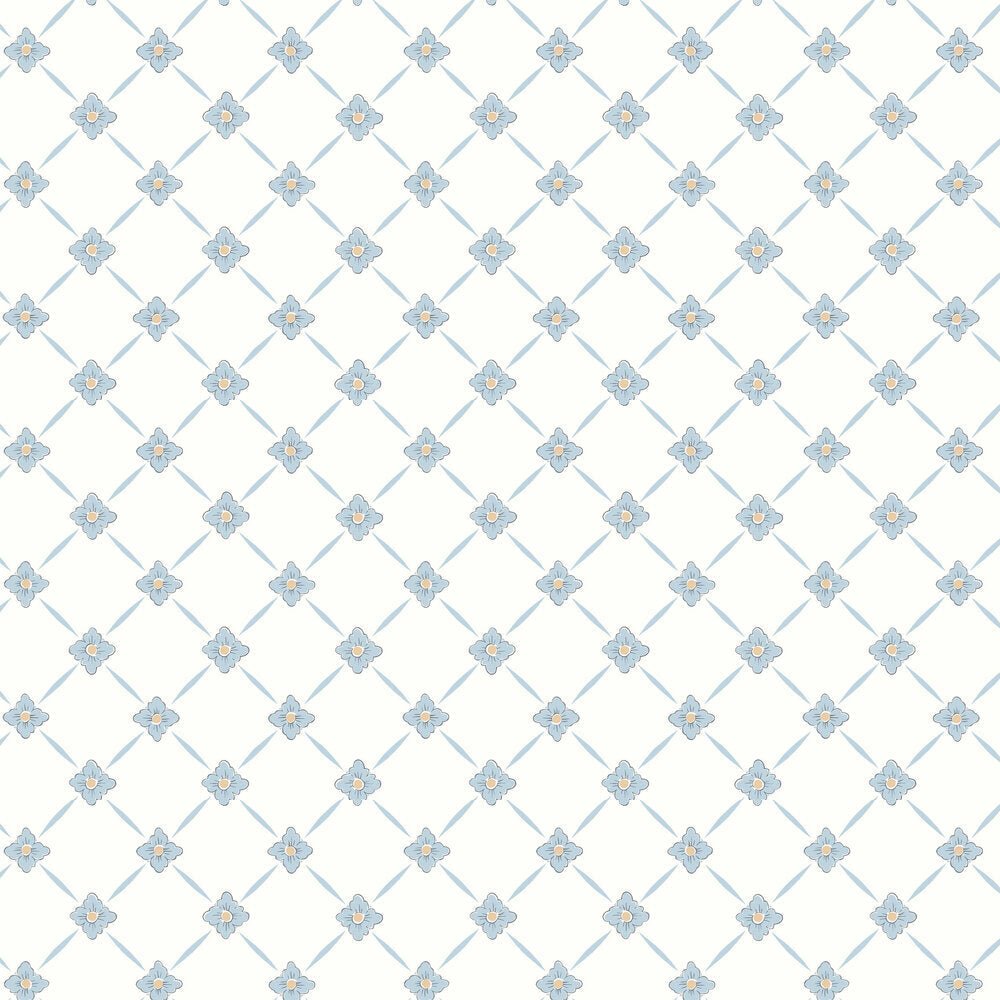 Linne Wallpaper - Blue - Boråstapeter - 4506 - Premier Wallcovering