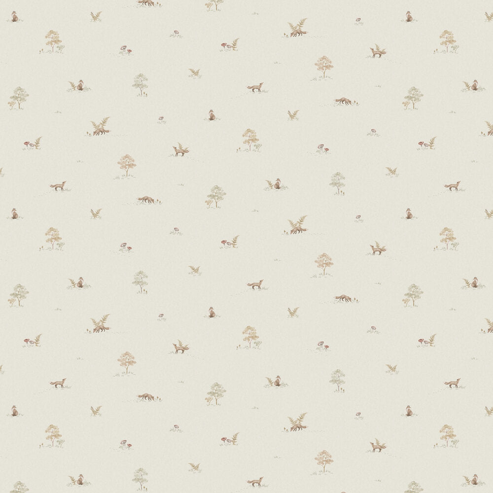Little Fox Wallpaper - Cream - Boråstapeter - 6923 - Premier Wallcovering