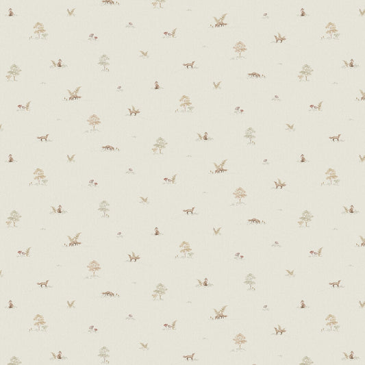 Little Fox Wallpaper - Cream - Boråstapeter - 6923 - Premier Wallcovering