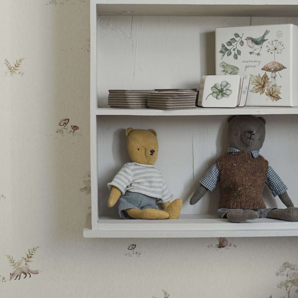 Little Fox Wallpaper - Cream - Boråstapeter - 6923 - Premier Wallcovering