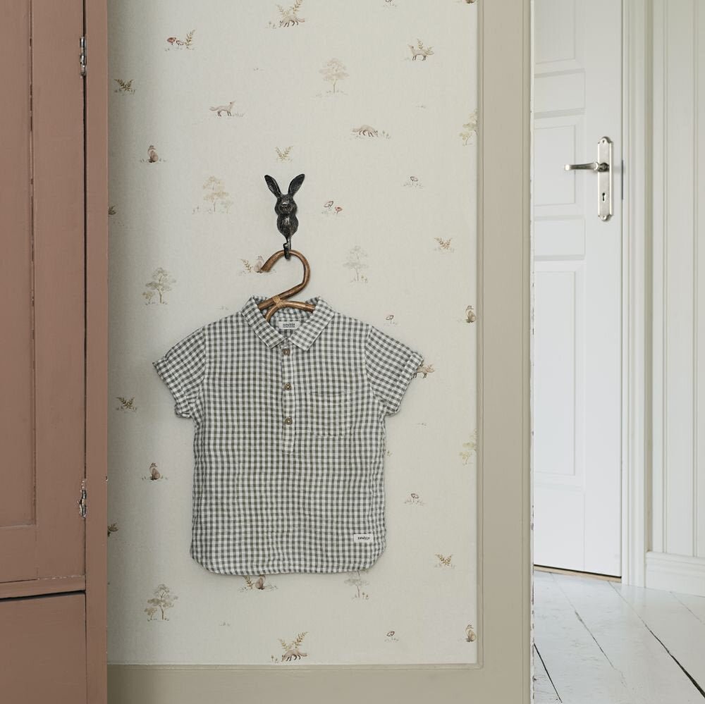 Little Fox Wallpaper - Cream - Boråstapeter - 6923 - Premier Wallcovering