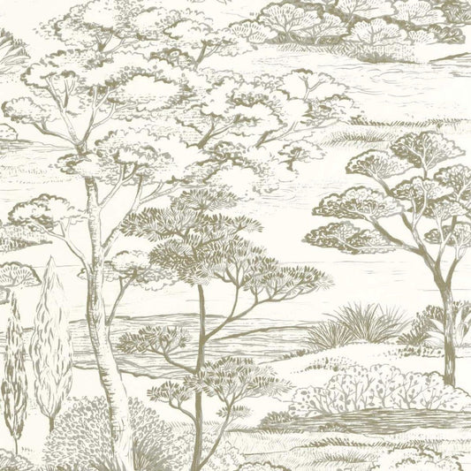 Littoral Sentier Des Dunes Wallpaper - Argile - Casadeco - 200936400 - Premier Wallcovering