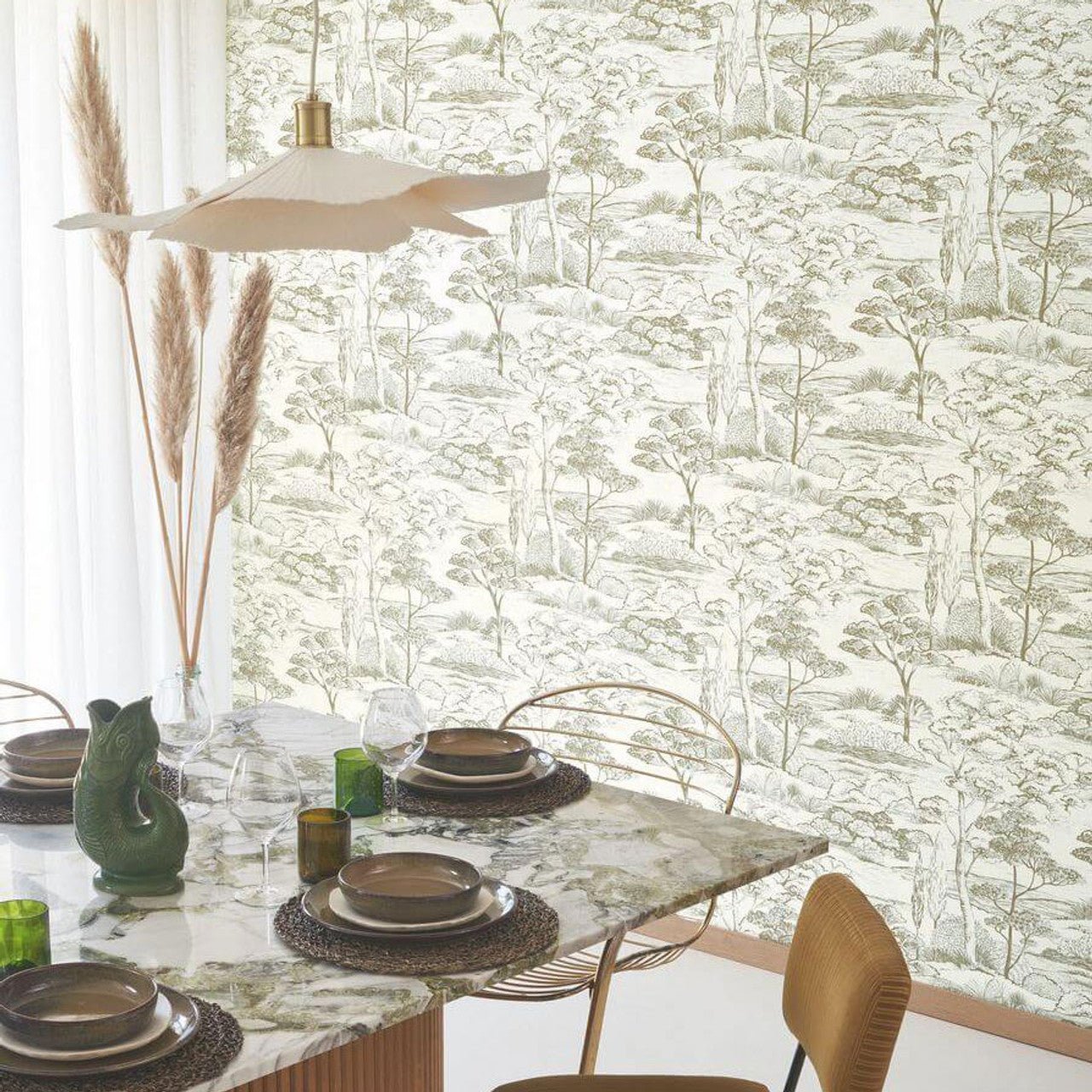 Littoral Sentier Des Dunes Wallpaper - Argile - Casadeco - 200936400 - Premier Wallcovering