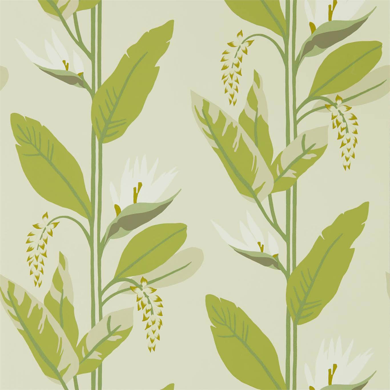 Llenya Wallpaper - Lime/Jade/Pebble - Harlequin - HMIW112238 - Premier Wallcovering