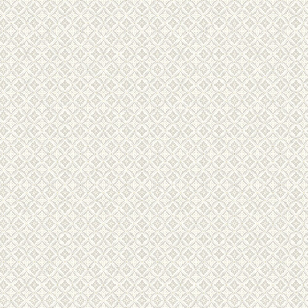 Loka Wallpaper - Cream and Silver - Boråstapeter - 4528 - Premier Wallcovering