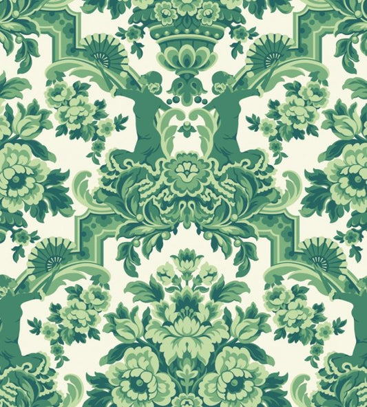 Lola Wallpaper - Forest Green on White - 117/13040 - Cole & Son - Premier Wallcovering