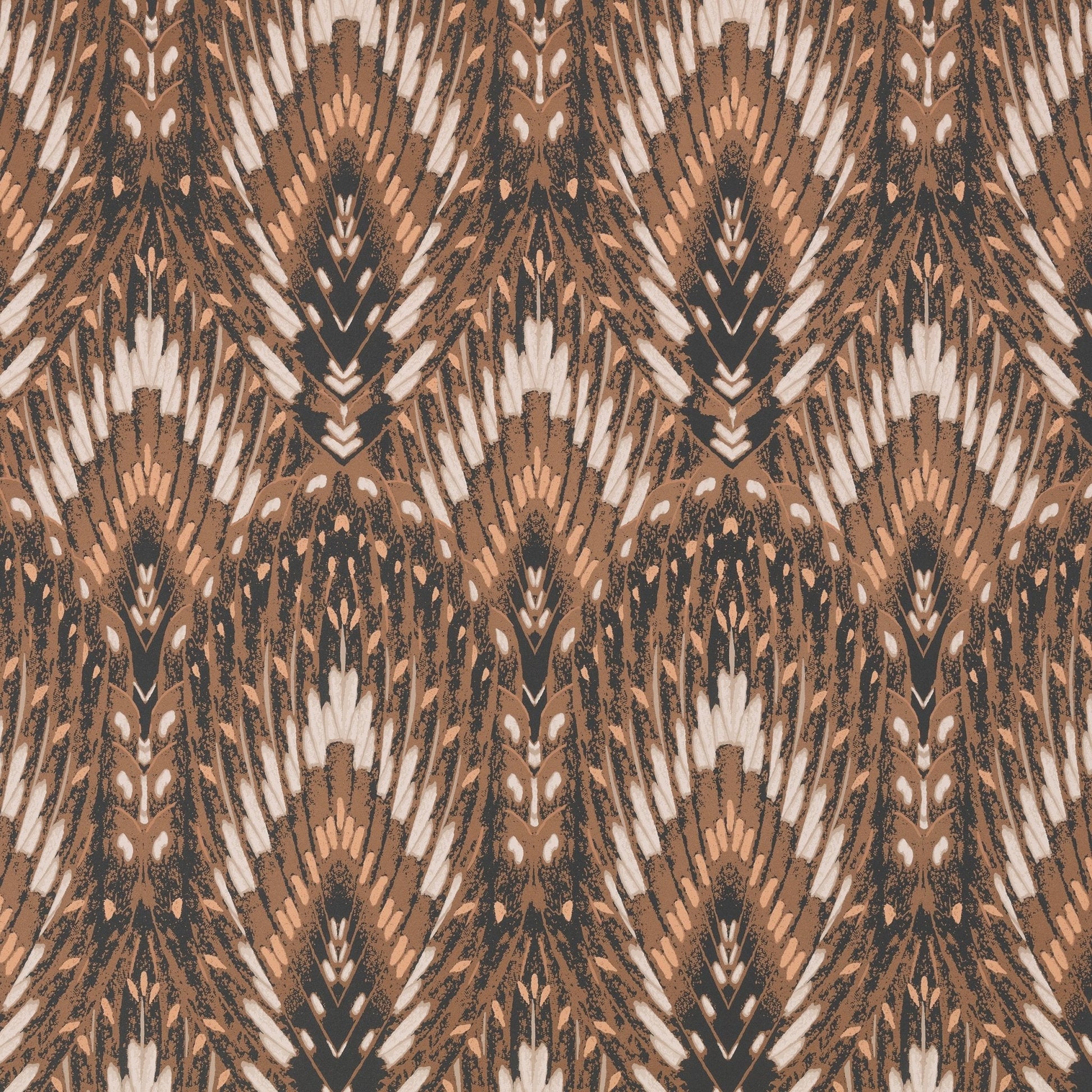 Lolana Wallpaper - Sienna - Romo - Temperley London - W452/06 - Premier Wallcovering