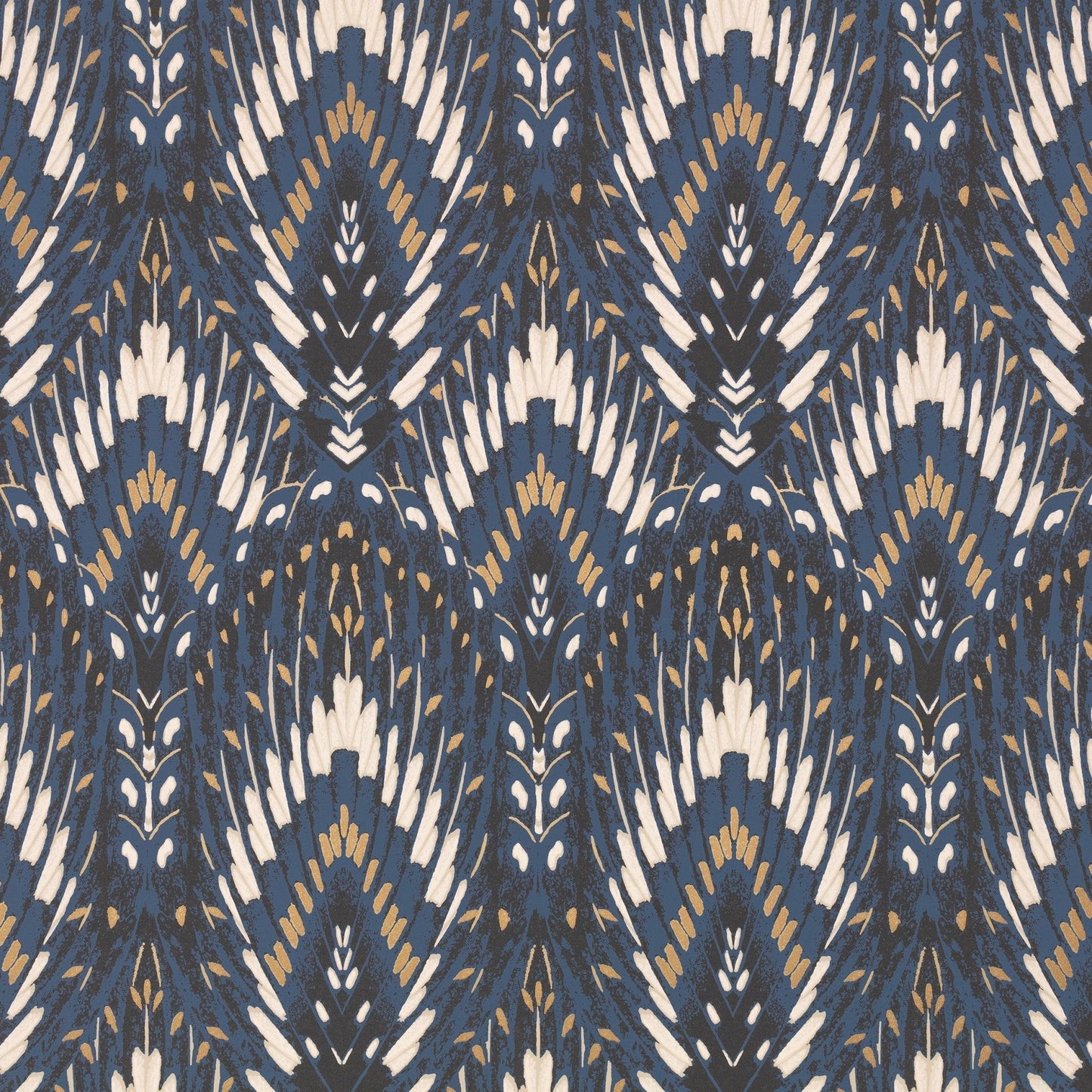 Lolana Wallpaper - Cobalt - Romo - Temperley London - W452/04 - Premier Wallcovering