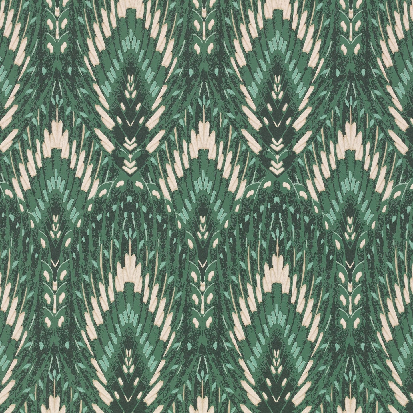 Lolana Wallpaper - Jade - Romo - Temperley London - W452/05 - Premier Wallcovering