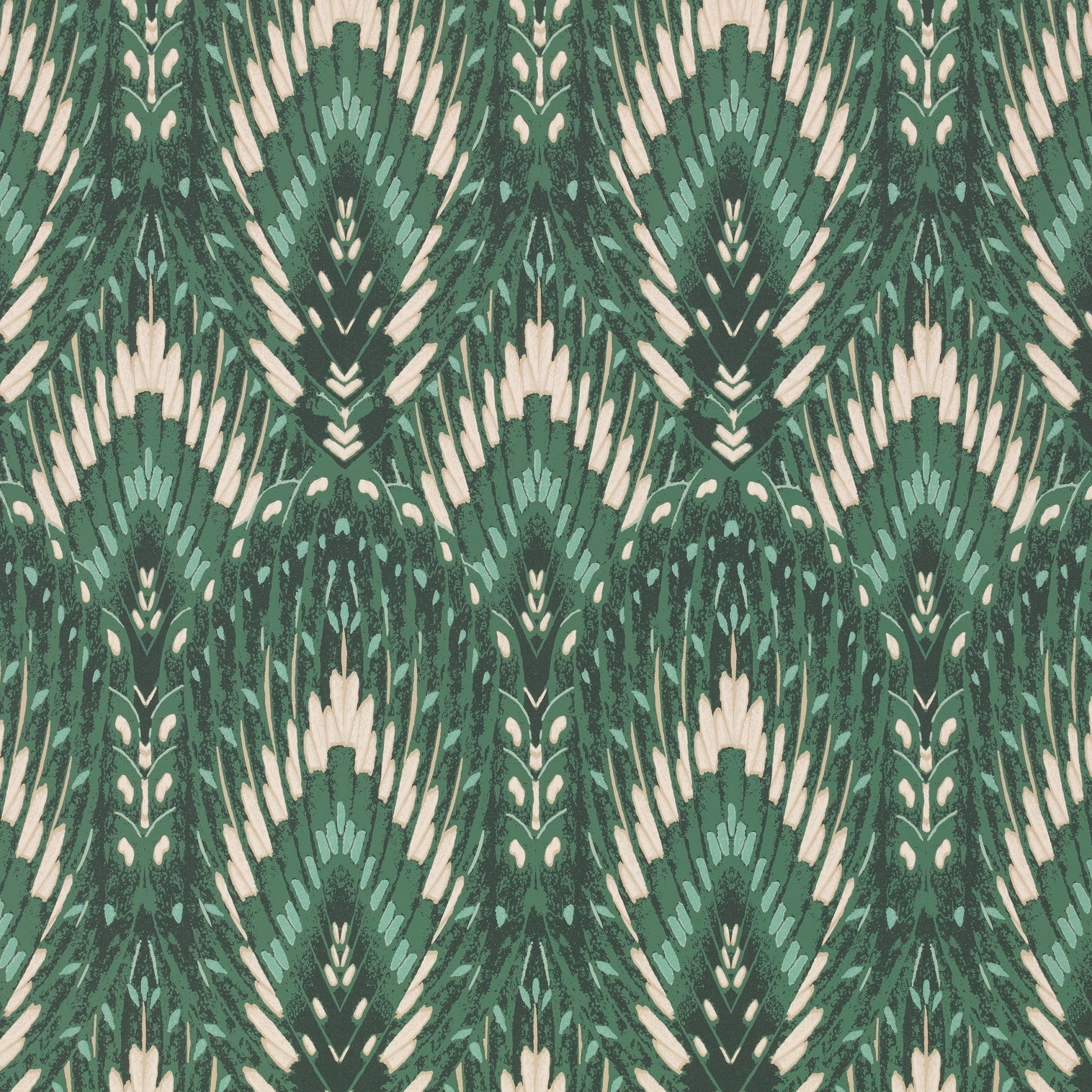 Lolana Wallpaper - Jade - Romo - Temperley London - W452/05 - Premier Wallcovering