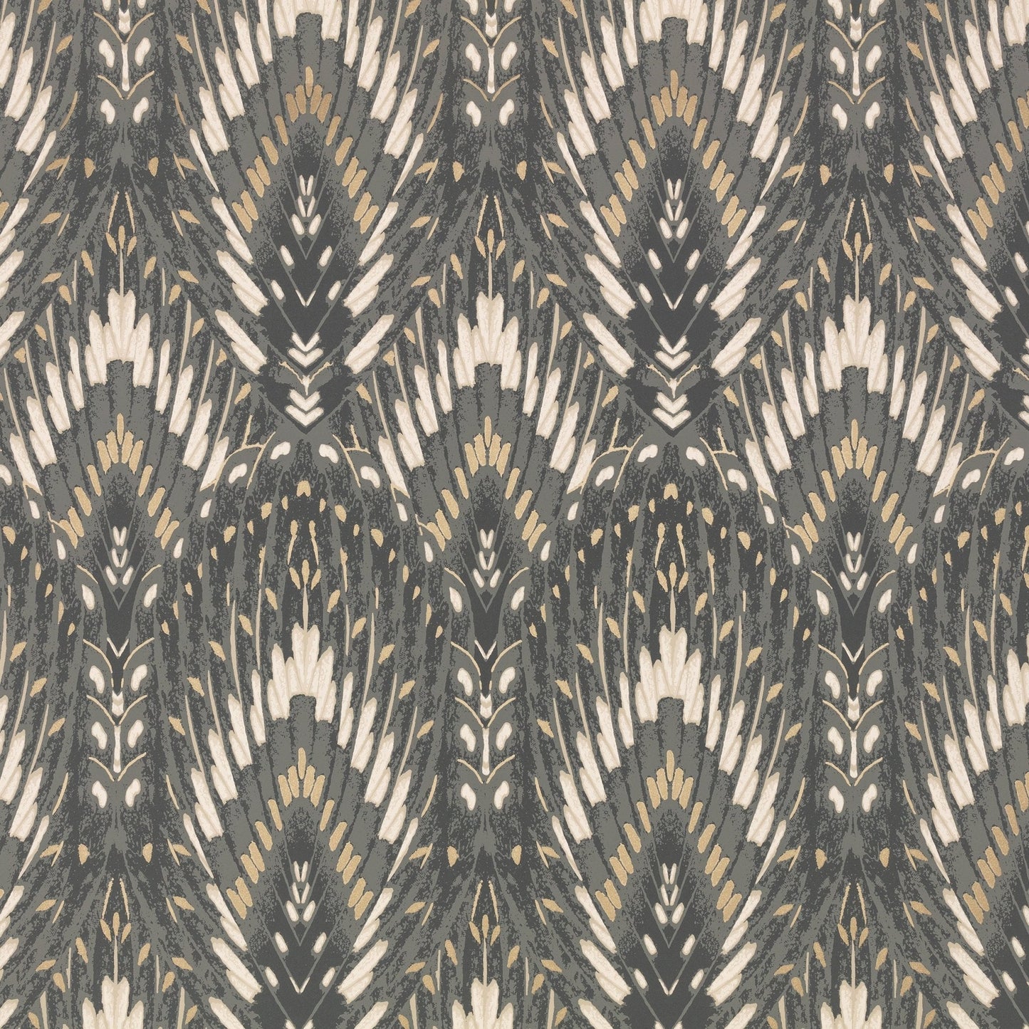 Lolana Wallpaper - Slate - Romo - Temperley London - W452/03 - Premier Wallcovering