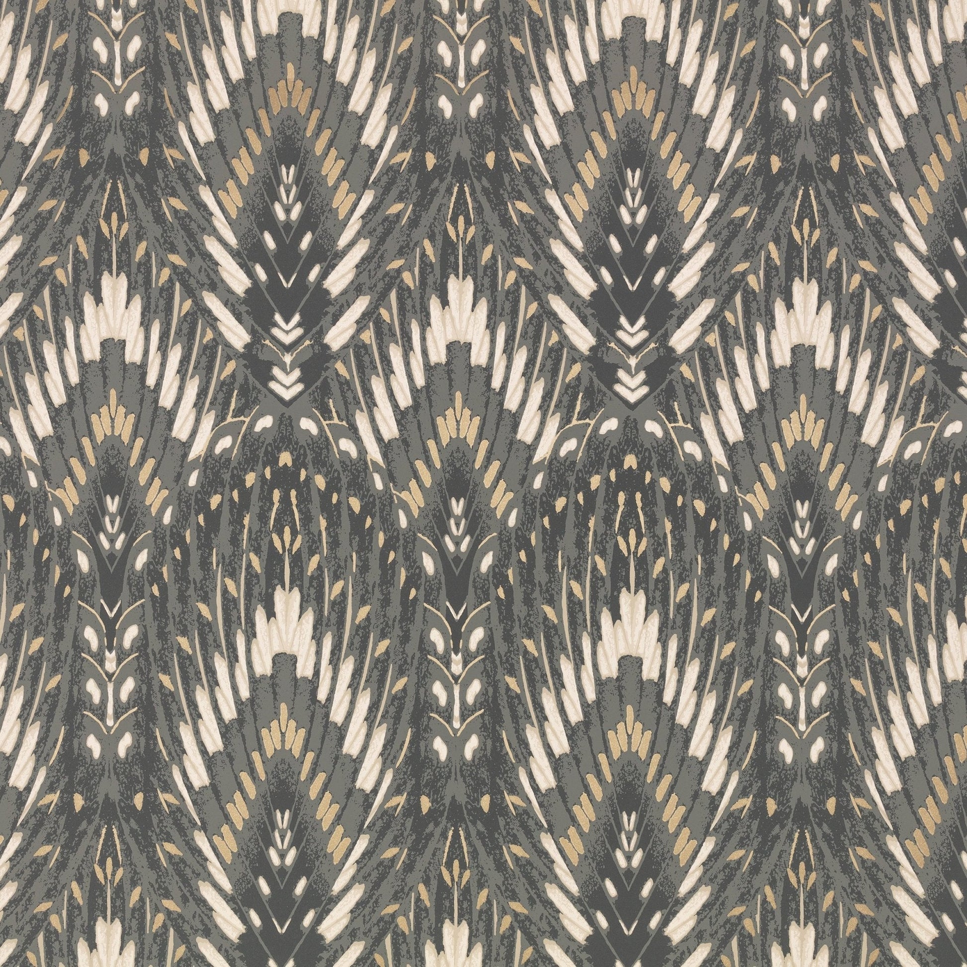 Lolana Wallpaper - Slate - Romo - Temperley London - W452/03 - Premier Wallcovering