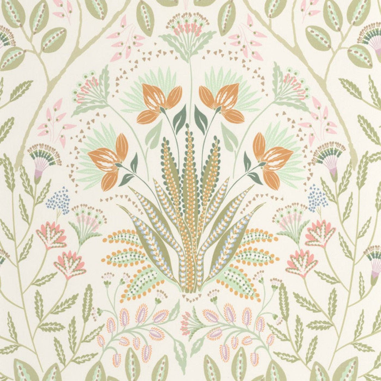 Lords Derby Wallpaper - Vert Amande - Casadeco - 89297210 - Premier Wallcovering