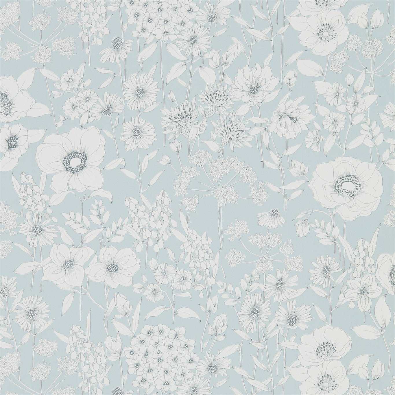 Maelee Wallpaper - Mineral - Sanderson - DHPO216348