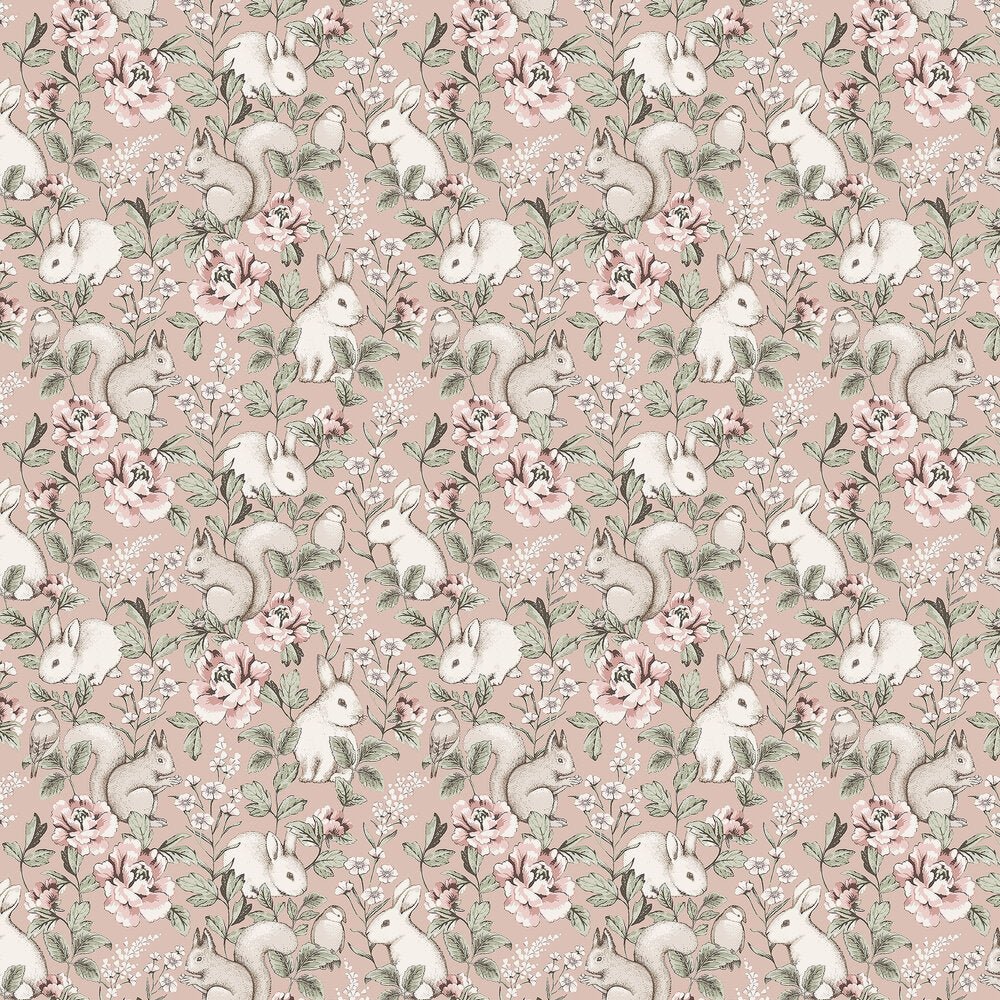 Magic Forest Wallpaper - Blush - Boråstapeter - 7476 - Premier Wallcovering