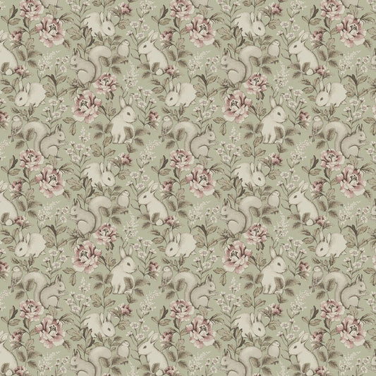 Magic Forest Wallpaper - Sage - Boråstapeter - 6931 - Premier Wallcovering