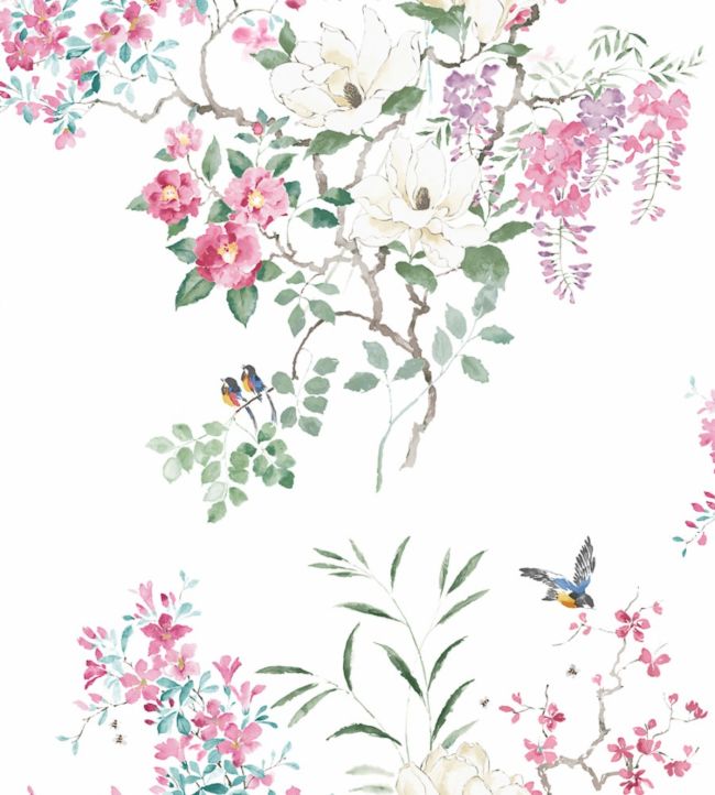 Magnolia & Blossom Panel B Wallpaper - Blossom/Leaf - DWAP216306 - Sanderson