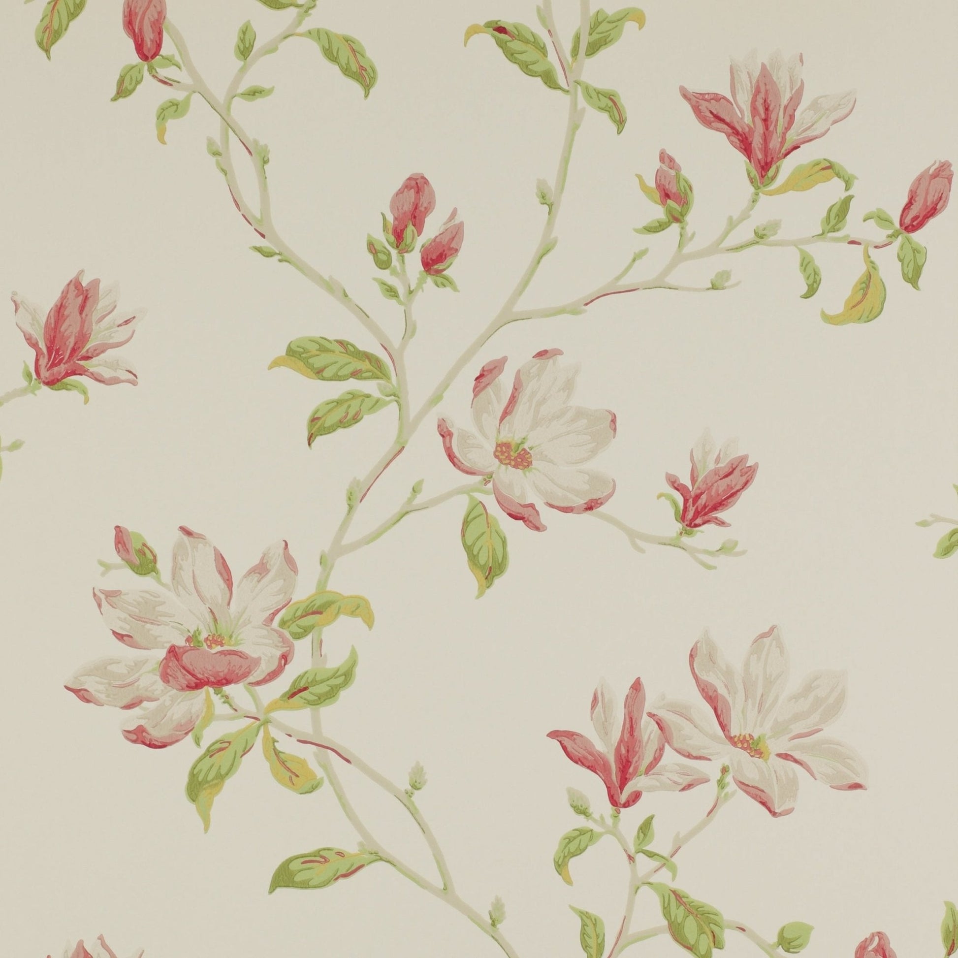 Marchwood Wallpaper - Pink/Green - Colefax & Fowler - 07976/01