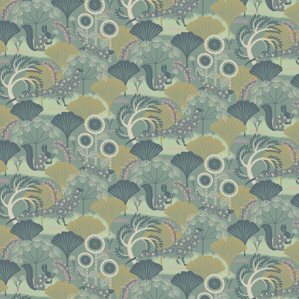 Mardgomma Wallpaper - Green - Boråstapeter - 1469 - Premier Wallcovering