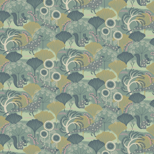 Mardgomma Wallpaper - Green - Boråstapeter - 1469 - Premier Wallcovering