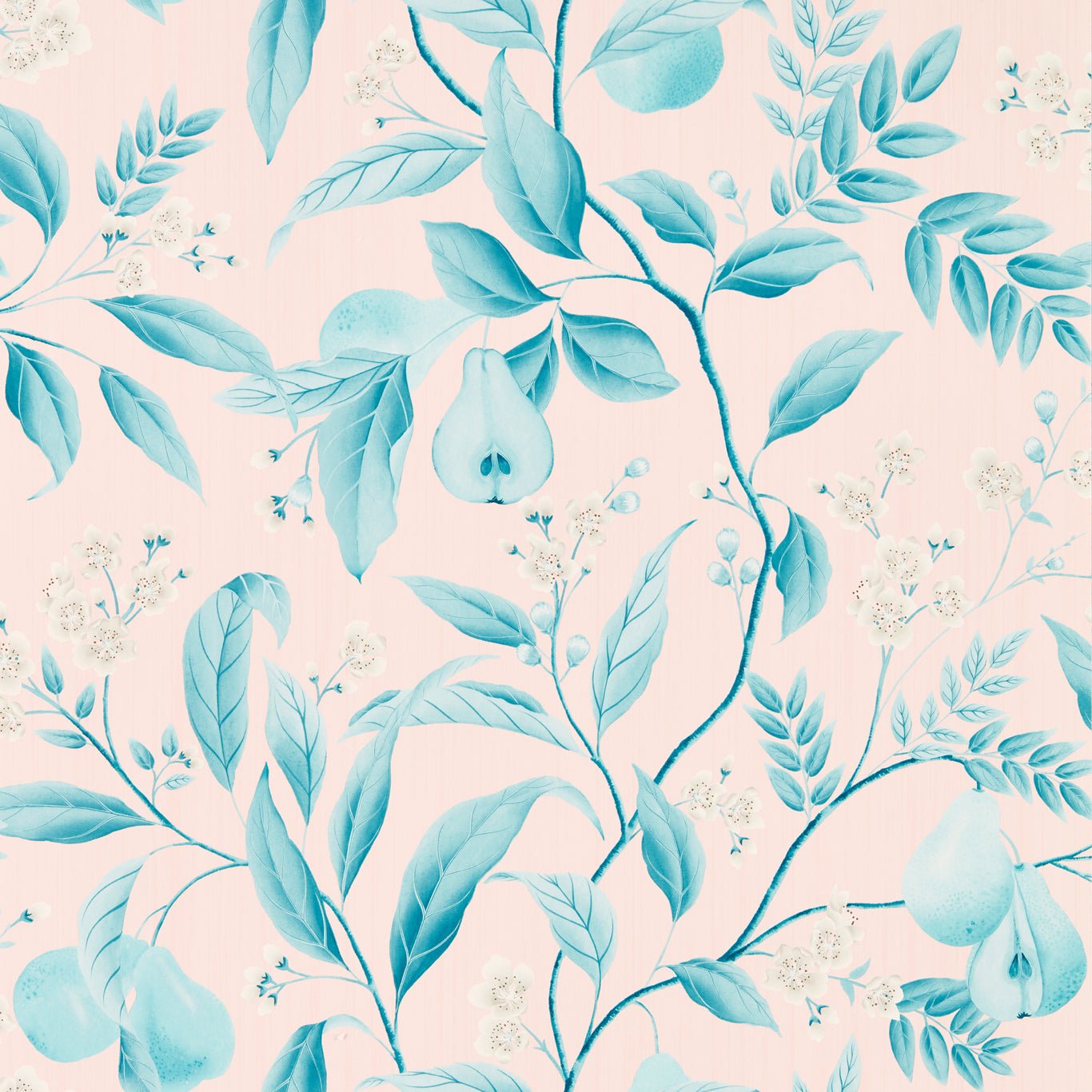 Marie Wallpaper - Rose/ Lagoon - Harlequin - HDHW112910 - Premier Wallcovering