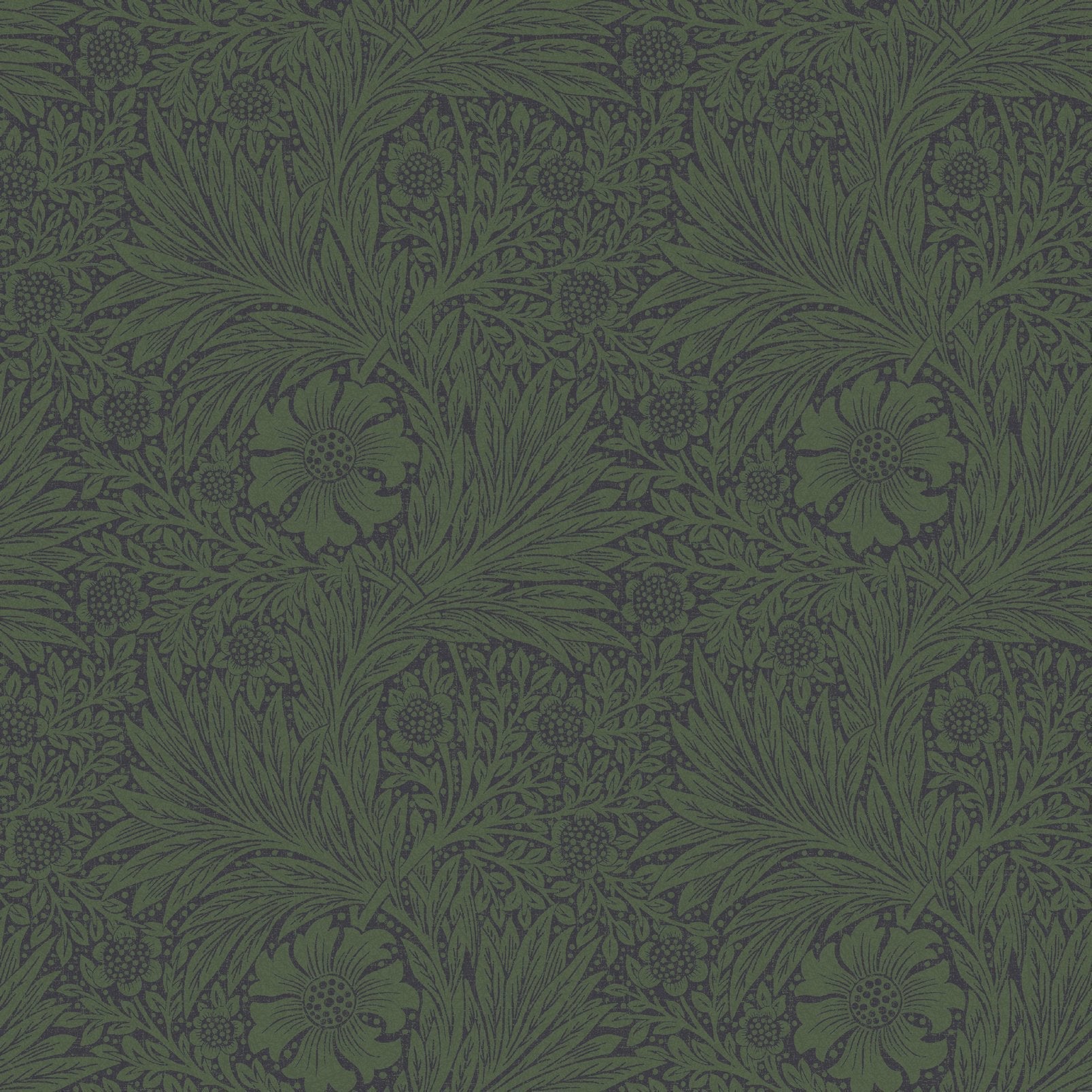 Marigold Fibrous Wallpaper - Green - 124255 - William Morris AH - Premier Wallcovering