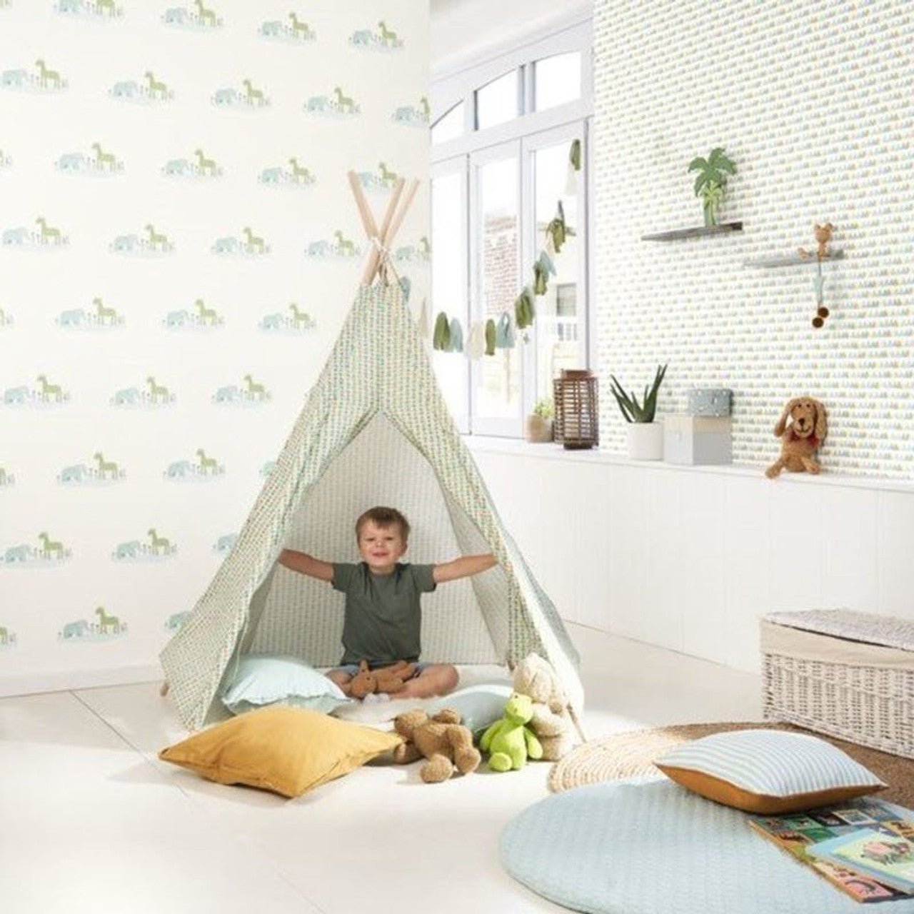 Marius & Candice Rose & Nino Wallpaper - Beige - Casadeco - 85531125 - Premier Wallcovering