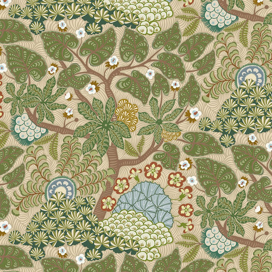 Masako Wallpaper - Green - Josephine Munsey - JMW-105101 - Premier Wallcovering