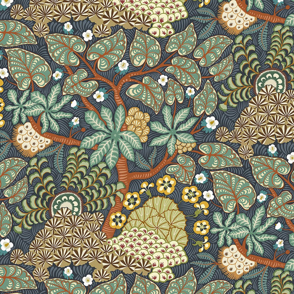 Masako Wallpaper - Navy - Josephine Munsey - JMW-105111 - Premier Wallcovering