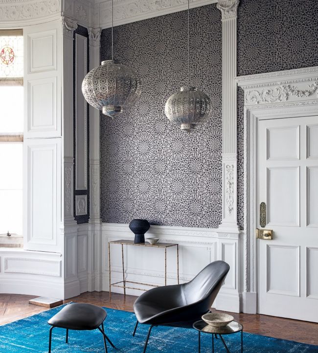 Medina Wallpaper - Soot & Snow - 113/7019 - Cole & Son - Premier Wallcovering