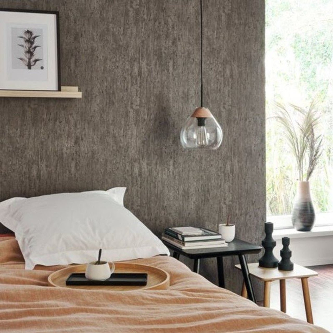 Meleze Woods Wallpaper - Blanc - Casadeco - 85990027 - Premier Wallcovering