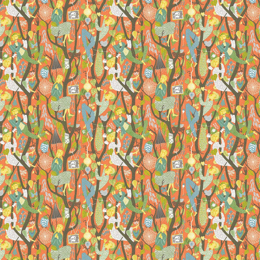 Melodi Wallpaper - Orange - Boråstapeter - 1755 - Premier Wallcovering