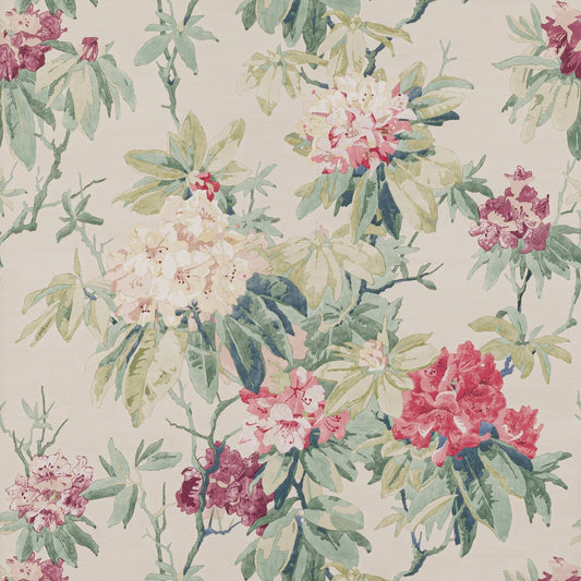 Mereworth Wallpaper - Pink/Forest - Colefax & Fowler - W7006 - 01