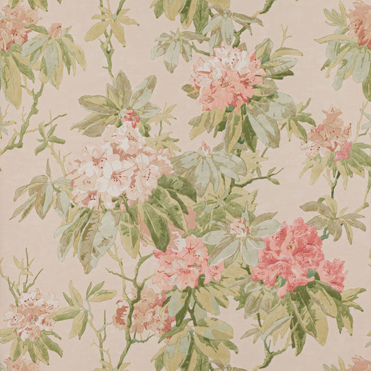 Mereworth Wallpaper - Red/Green - Colefax & Fowler - W7006 - 02