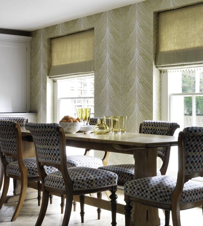 Mey Fern Wallpaper - Gold - Nina Campbell - NCW4154 - 01 - Premier Wallcovering