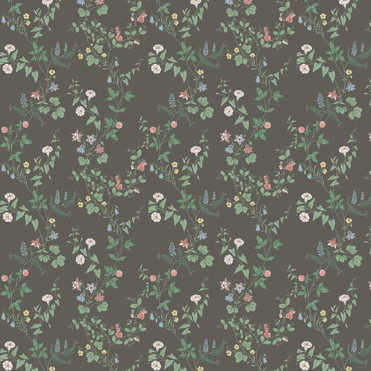 Midsummer Eve Wallpaper - Black - Boråstapeter - 7679 - Premier Wallcovering
