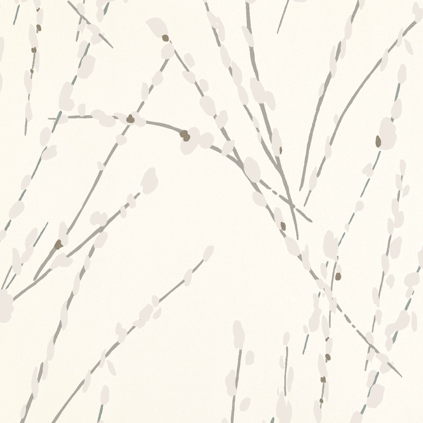 Mikado Wallpaper - Ivory - Romo - Floris - W406/01 - Premier Wallcovering