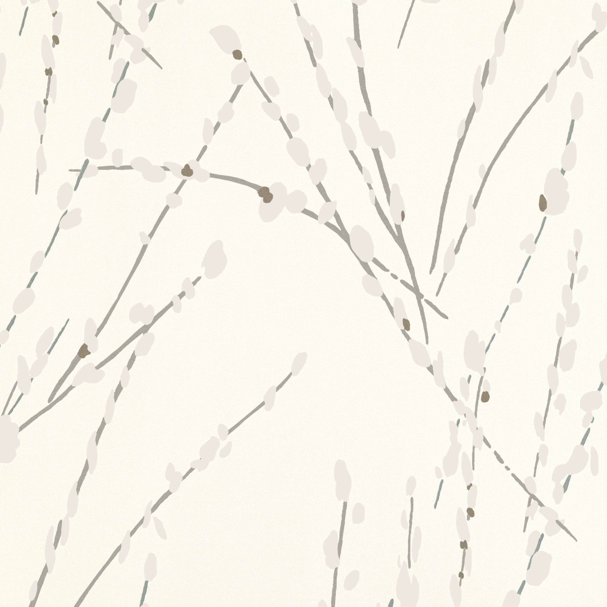 Mikado Wallpaper - Ivory - Romo - Floris - W406/01 - Premier Wallcovering