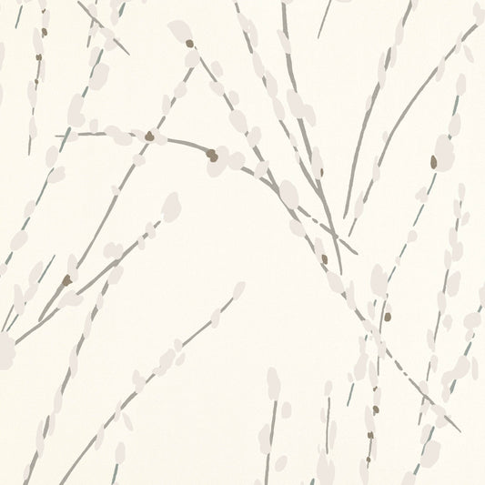 Mikado Wallpaper - Ivory - Romo - Floris - W406/01 - Premier Wallcovering