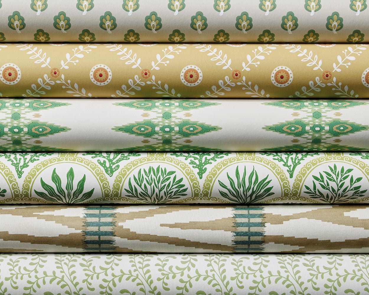 Millie Wallpaper - Blue - J185W - 01 - Jane Churchill